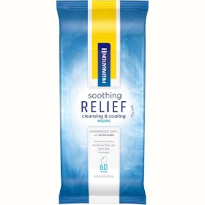 Preparation H Soothing Relief Cleansing & Cooling Wipes, 60 Count - 1 of 4