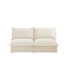 NicBex Couches for Living Room Single Deep Seat Sofa Couch Fabric Slip-covered Armchair with 1 Big Back Cushion and 2 Big Toss Pillows - 3 of 4