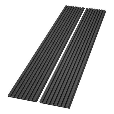 0.83 in. x 7.87 ft. x 1 ft. Slat Wood Sound Absorbing Decorative Wall Paneling 2-Pack
