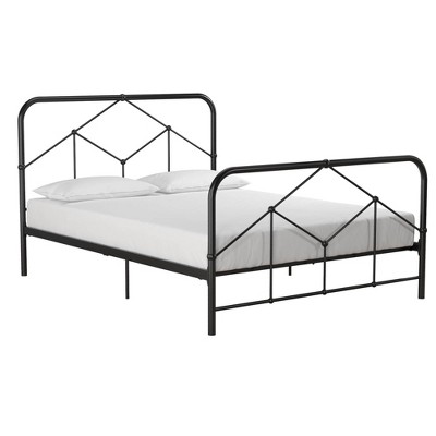 Queen Bushwick Metal Bed Black - Novogratz : Target