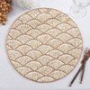 Saro Lifestyle Scallop Design Beaded Placemats (Set of 4) - image 4 of 4