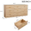 Modern Natural 9-Drawer Dresser for Bedroom Wide Chest of Drawers Large Storage Sturdy and Safe - 3 of 4