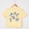 Simply Sage Market Oysters Watercolor Boxy Crop Top - 2 of 4