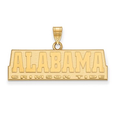 Black Bow Jewelry 14k Yellow Gold Alabama Crimson Tide NCAA Small Pendant