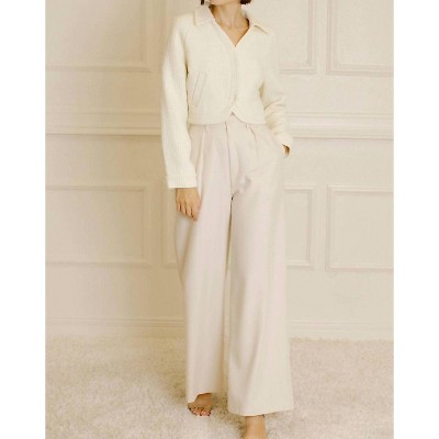 Women's Wilder Days Wide Leg Trouser Pants - WISTERIA LANE