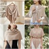 Wrapables Thick Wool Blend Triangle Winter Scarf Shawl for Women - 3 of 4