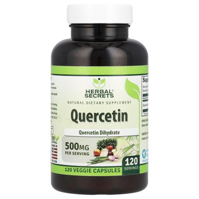 Herbal Secrets Quercetin, 500 mg, 120 Veggie Capsules