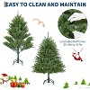 Garvee Flocked Artificial Tree, Prelit Snowy Tree with 8 Modes, Foldable Stand, Foot Pedal, Holiday Home Decoration, White Flock - 4 of 4