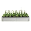 Kelly Galvanized Metal Patio Garden Bed, Raised Flower Box for Flower and Vegetable Planters, Outdoor Furniture - The Pop Home - 2 of 4