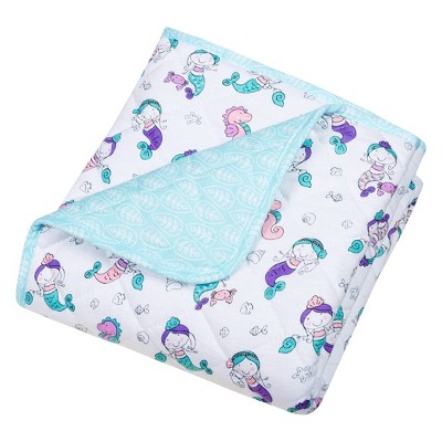 Trend Lab Reversible Baby Quilt - Mermaids