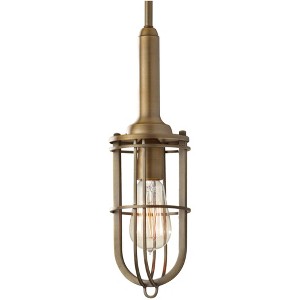 Generation Lighting Urban Renewal 4 1/2" Brass Industrial Pendant - 1 of 3