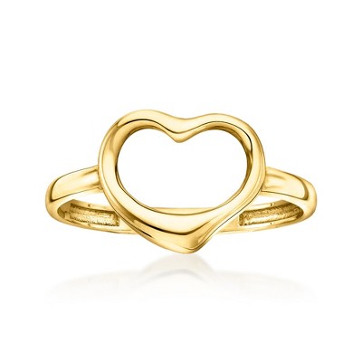 Ross-Simons 10kt Yellow Gold Heart Ring