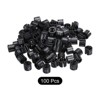 Unique Bargains Round Plastic Reusable Garment Hanger Marker Number Tag Black 100 Pcs - 3 of 3