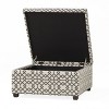 NicBex Rectangular Velvet Storage Ottoman Bench,Upholstered Storage Ottoman with Wood Legs,Modern Storage Bench for Living Room,Bedroom - 4 of 4