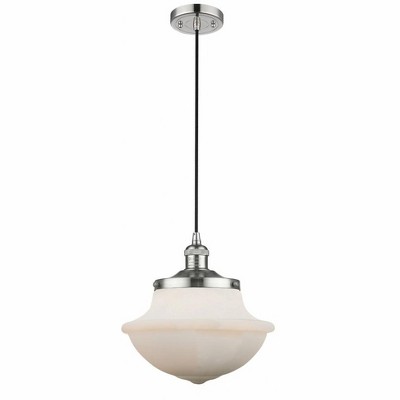 Oxford - 1 Light Cord Hung Mini Pendant In Traditional Style-11.5 Inches Tall and 11.75 Inches Wide