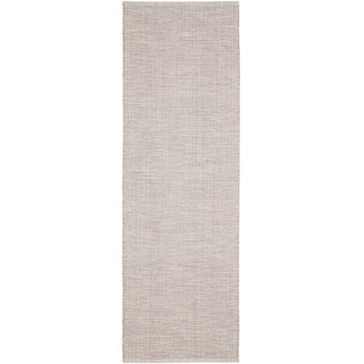 Marled Grey Handmade Cotton 6' x 9' Reversible Area Rug