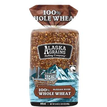 Alaska Grains Russian River 100% Whole Wheat Bread - 24oz