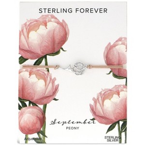 SHINE by Sterling Forever Sterling Silver Birth Flower Bolo Bracelet - 1 of 2