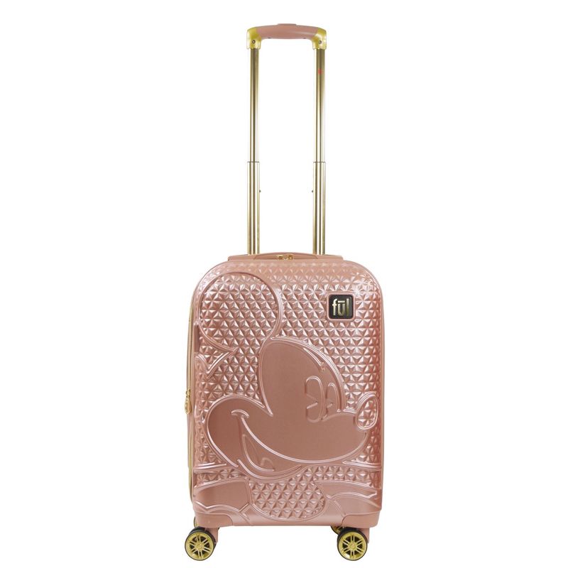 FUL Disney Textured Mickey Mouse 22in Hard Sided Rolling Luggage, 2 of 6
