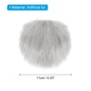 Unique Bargains Fluffy Soft Elastic Faux Fur Pom Poms for Hats DIY Scarves 6 Pcs - 2 of 4