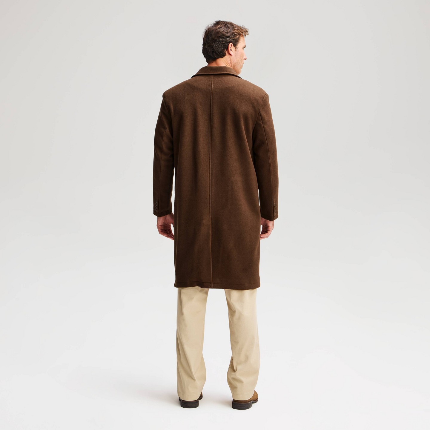 Мужское пальто Goodfellow & Co Double Breasted Overcoat, цвет: Коричневый — фото 2