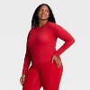 Women's Modal Ribbed Long Sleeve Top - All In Motion™ - 4 of 4