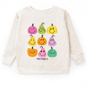 SmileyWorld Bright Pumpkins Chart - Toddler Graphic Sweatshirt and Youth Graphic Sweatshirt - 1 of 4