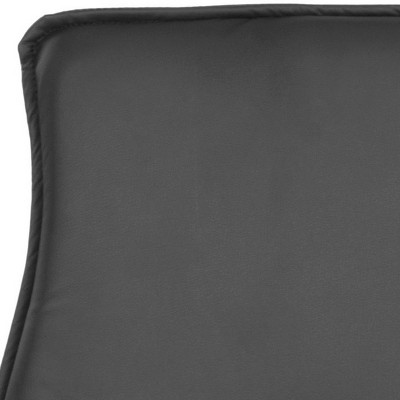 Transitional High-Back Swivel Desk Chair in Luxurious Black