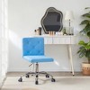 VECELO PU Leather Armless Office Chair, Adjustable Height & 360° Rolling Swivel for Home or Office - 3 of 4