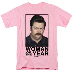 Men's Parks And Rec Woman Of The Year T-Shirt - 1 of 4