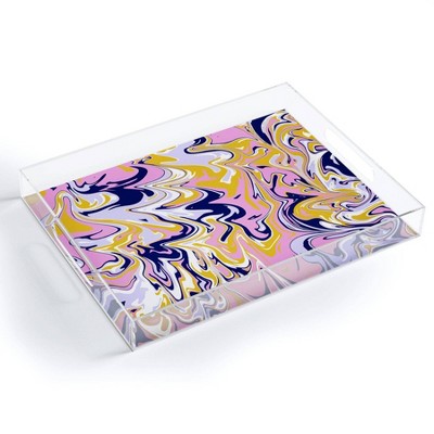 17" x 14" Acrylic Sunshine Canteen Marble Tray - society6