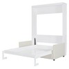 TIRAMISUBEST Full Size Murphy Bed Wall Bed with Cushion, Space Saving Foldable Murphy Cabinet Bed with Loveseat Sofa - 3 of 4