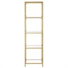 18" Wide Brushed Brass Finish Bookcase - Henn&Hart - 4 of 4