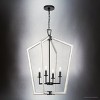 Urban Ambiance Luxury Modern Indoor Chandelier,  30-7/8''H x 24"W x 24''D,  Matte Black Finish, UHP4569 - 3 of 4