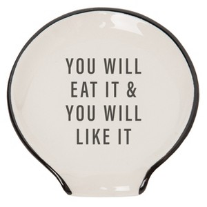 Totalee Gift Eat It & You Will Like It Spoon Rest Ceramic White - 1 of 1