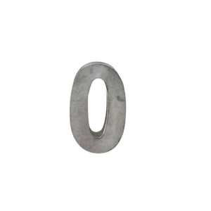 Slickblue Zinc House Numbers, Individual 0-9, Wall Numbers, Modern, Silver, 2.5"x2" Each - 1 of 3