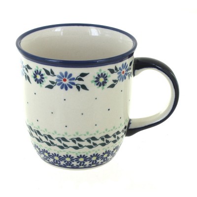 Blue Rose Polish Pottery Petite Bouquet Coffee Mug