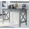 AFI Lexi Solid Wood Writing Desk with Felt Lined Drawer in Gray - 2 of 4