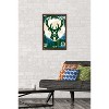 Trends International NBA Milwaukee Bucks - Maximalist Logo 23 Framed Wall Poster Prints - 2 of 4