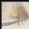 HomeRoots Snowy Amish Lane Black Framed Wall Art - 4 of 4