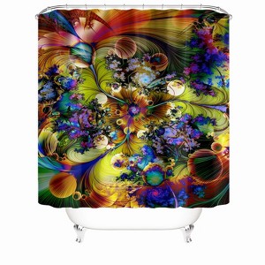 Messy Graffiti Shower Curtains for Bathroom Waterproof Fabric Bath Curtain Durable Soft Stylish Bathroom Decor 72x72 Inch - 1 of 1
