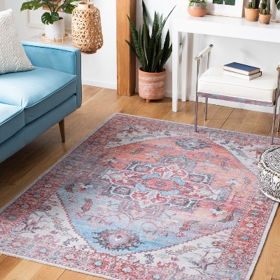 Handmade Red Viscose Chenille 4' x 6' Rectangular Rug