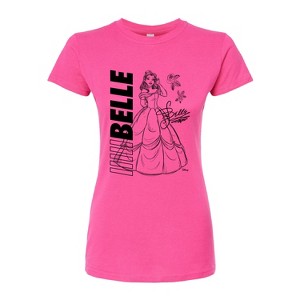Women's - Disney - Autograph Belle Fitted Graphic T-Shirt - 1 of 2