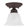 Livex Lighting Essex 1 - Light Flush Mount in  Bronze - 4 of 4