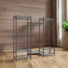 Portable Freestanding Wardrobe Closet, Heavy Duty Clothes Rack Organizer Closet Storage with Hanging Rods and Hooks - 3 of 4