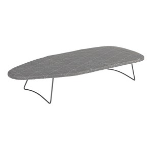 Household Essentials Handy Board Table Top Ironing Board, 100% Cotton Cover with Fiber Pad, Foldable with Swivel Hook, Gray Cover - 1 of 4