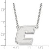 Black Bow Jewelry 14k White Gold Tennessee at Chattanooga Mocs NCAA Necklace 18 Inch - 2 of 4