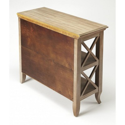 HomeRoots 30" Brown Wood Two Tier Bookcase