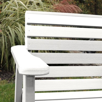 White Poly Lumber Weatherly Garden Armchair Set