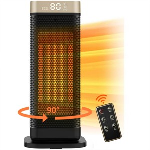 SKONYON 1500W Electric PTC Heater Portable Space Heater 12H Timer Remote Control - 1 of 4